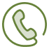 Icon illustration of a traditional phone receiver
